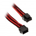 Phanteks 8-pin EPS12V extension 50cm - sleeved black / red