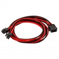 Phanteks 8-pin EPS12V extension 50cm - sleeved black / red