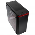 PHANTEKS Eclipse P400S Midi-Tower, tempered glass, black / red - insulated