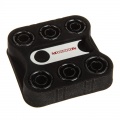 Monsoon 13/10mm (ID 3/8 OD 1/2) Free Center Compression Fitting Six Pack - Matte Black