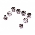 Monsoon 13/10mm (ID 3/8 OD 1/2) Free Center Compression Fitting Six Pack - Black Chrome