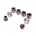 Monsoon 19/13mm (ID 1/2 OD 3/4) Free Center Compression Fitting Six Pack - Black Chrome