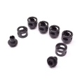 Monsoon 16/11mm (ID 7/16 OD 5/8) Free Center Compression Fitting Six Pack - Matte Black