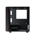 Xigmatek OMG Black/Red Micro ATX Case with tempered glass side panel