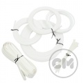 Frozen White Cable Modders (U-HD) High Density Braid Sleeving Kit - Medium