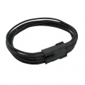 8Pin Cable Modders 45CM PCI-e, U-HD Braid Sleeved Extension, Jet Black