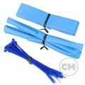 Aqua Blue Cable Modders (U-HD) High Density Braid Sleeving Kit - Small
