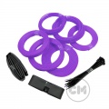 UV Purple Cable Modders (U-HD) High Density Braid Sleeving Kit - Medium