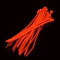 Cable Modders 2.4 x 100mm Cable Ties 10 Pack - UV Orange