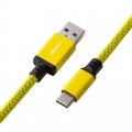 CableMod Classic Coiled Keyboard Cable USB-C to USB Type A, Dominator Yellow - 150cm