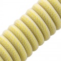 CableMod Classic Coiled Keyboard Cable USB-C to USB Type A, Lemon Ice - 150cm