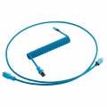 CableMod Pro Coiled Keyboard Cable Micro-USB to USB Type A, Specturm Blue - 150cm