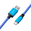 CableMod Pro Coiled Keyboard Cable USB-C to USB Type A, Galaxy Blue - 150cm