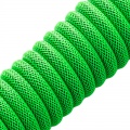 CableMod Pro Coiled Keyboard Cable USB-C to USB Type A, Viper Green - 150cm