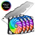 Black Ice Nemesis GTS 480 Radiator White with 16.8 Million Colour RGB Storm Force Ring Fans