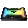 Team Group T-Force Delta RGB 2.5 Inch SSD, SATA 6G - 500 GB, Black