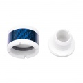 ModMyToys 16/11mm (ID 7/16 OD 5/8) compression fitting straight - White + Blue Carbon