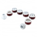ModMyToys 19/13mm (ID 1/2 - 3/4) Compression Fitting - Six Pack - White + Red Carbon