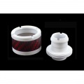ModMyToys 19/13mm (ID 1/2 - 3/4) Compression Fitting - Six Pack - White + Red Carbon