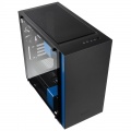 NZXT H400i Micro-ATX Case - Black / Blue Window + HUE + RGB LED Controller - White