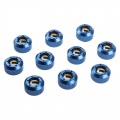 PrimoChill Revolver Compression Fitting Groove 10 Pack for Acrylic Tube 13/10mm - Blue