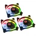 RAIJINTEK Macula 12 Rainbow RGB LED Fan Set of 3 - 120mm