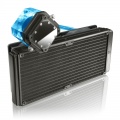 RAIJINTEK Triton complete water cooling, 280mm - blue