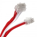 Super Flower Sleeve Cable Kit - red / white
