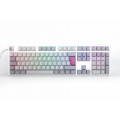 Ducky Channel One 3 Mist Grey (UK) - Full Size - Cherry Silent Red