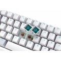 Ducky Channel One 3 Mist Grey (UK) - SF 65% - Cherry Silent Red