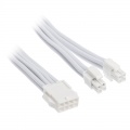 Silverstone EPS 8-pin to EPS/ATX 4+4-pin cable, 300mm - white