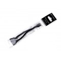 SilverStone SST-CPF01 - 10cm PWM Fan Splitter Cable for 2 Fans, Black Sleeved Braded