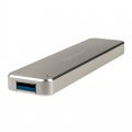 Silverstone SST-MS09S, M.2 SSD to USB-A 3.1 housing, silver