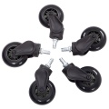 AKRACING Rollerblade Caster Wheels Set of 5 - Black