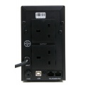Powercool Smart UPS 650VA 2 x UK Plug RJ45 x 2 USB LED Display