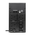 Powercool Smart UPS 1200VA 3 x UK Plug 3 x IEC RJ45 x 2 USB LED Display