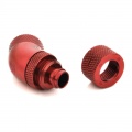 Bitspower Connection 45 degrees 1/4 inch to 10/8mm - Rotary, Blood Red