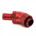 Bitspower Fitting degrees 45 1/4 inch to 10mm ID - Rotary, Blood Red