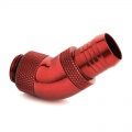 Bitspower Fitting 45 degree 1/4 inch to 13mm ID - Rotary, Blood Red