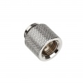Bitspower extension G1 / 4 to G1 / 4 inch, 15mm - silver shining