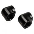 BitsPower Touchaqua adapter 90 degrees G1 / 4 inch female to G1 / 4 inch female - 2-pack, black