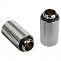 BitsPower Touchaqua adapter straight G1 / 4 inch male to G1 / 4 inch female - 2-pack, 30mm, silver