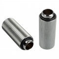 BitsPower Touchaqua adapter straight G1 / 4 inch male to G1 / 4 inch female - 2-pack, 40mm, silver