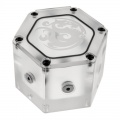 BitsPower Water Tank Hexagon with 6x G1/4 IG - Acrylic (Limited Edition)