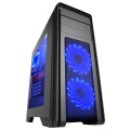 Game Max Falcon Gaming PC Case With 2 x 12cm 16 Blue LED Front Fans