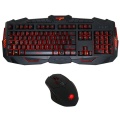 Game Max Gamer LED USB Gaming Red/Blue/Purple Backlit Keyboard and Mouse