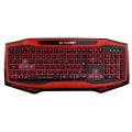 Game Max Raptor LED USB Gaming Keyboard / Mouse / Headset / Mouse Mat - Red