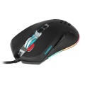 Game Max Razor 8 Button, RGB Backlit Gaming Mouse with Adjustable 6400DPI - Black