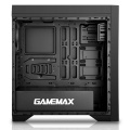 Game Max Titan Black PC Gaming Case with 2 x RGB Front 1 x Rear Fans and Remote