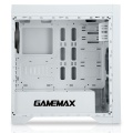 Game Max Titan White PC Gaming Case with 2 x RGB Front 1 x Rear Fans and Remote